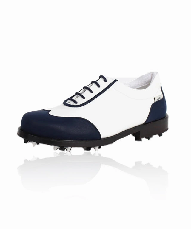 Footjoy Sale Golf Giclee Women's Under Score Premium Leather Golf Shoes - Navy