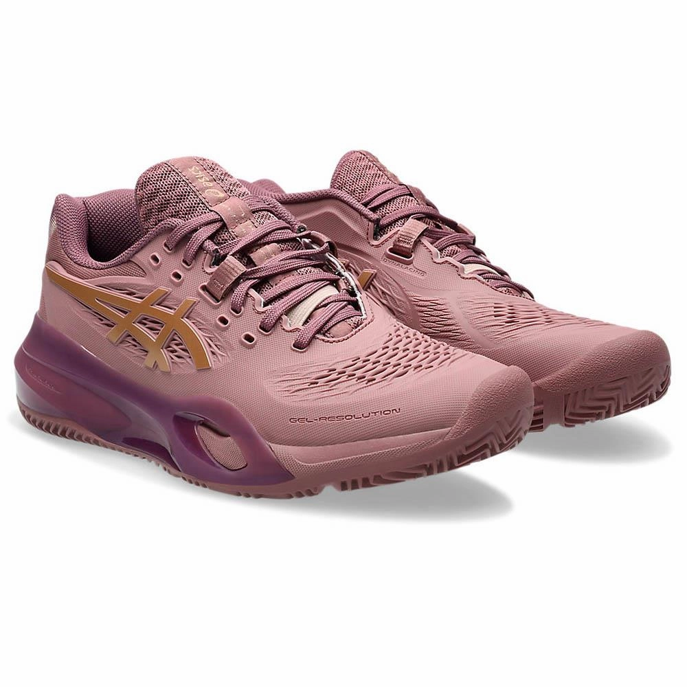 Lolo Jones Asics Shoes Asics Women's Gel-Resolution X - Padel - Purple Oxide/Rose Gold
