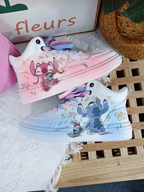 No Limit Training Shoe Stitch High Top Shoes Sneakers Stitch and Angel Unisex Kids and Adult Running Sports Shoes Trainers Gifts