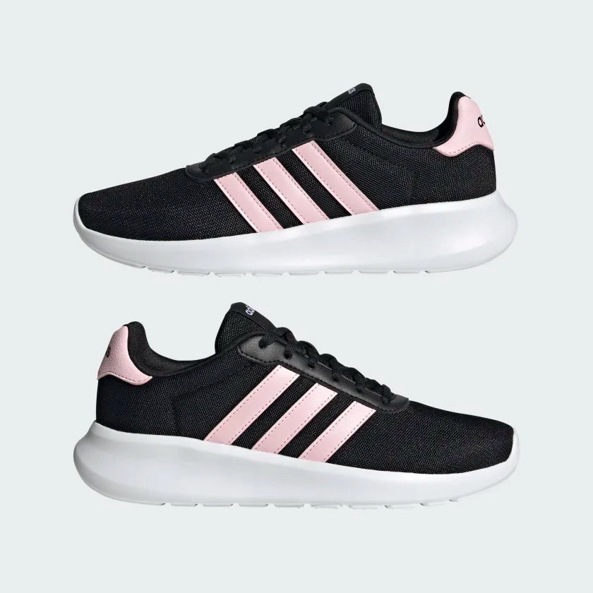.Adidas Womens Lite Racer 3.0 BLACK/PINK - (GY0700) - AP - R2L14 Toddler Adidas Shoes