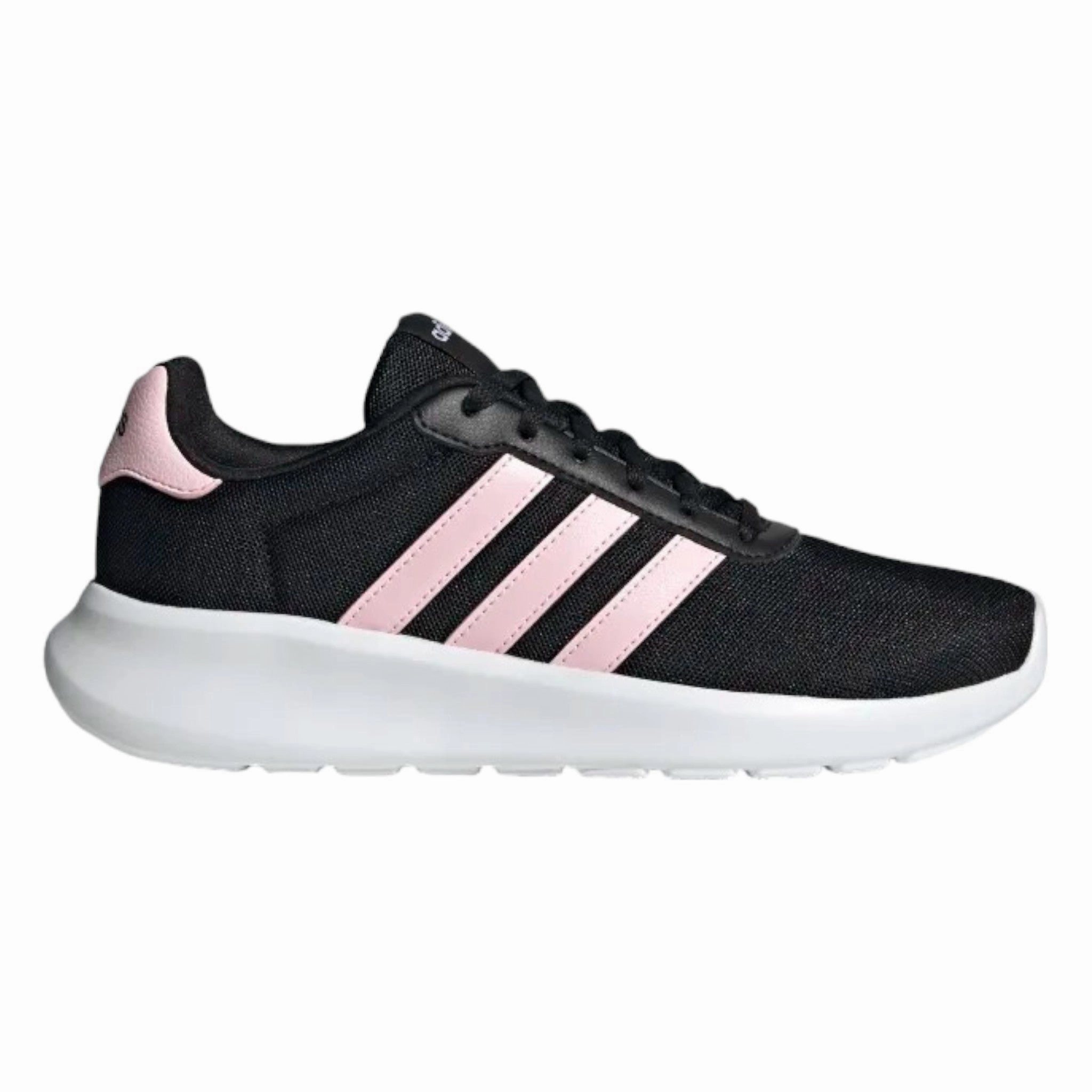 .Adidas Womens Lite Racer 3.0 BLACK/PINK - (GY0700) - AP - R2L14 Adidas Softball Shoes