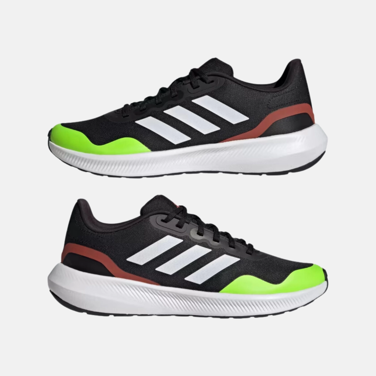Adidas Runfalcon 3.0 TR Men's Running Shoes -Core Black/Ftwr White/Bright Red Adidas Barricade Tennis Shoes