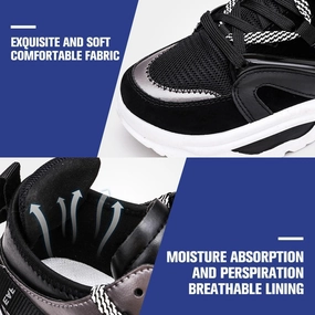 614 Sneakers Fashion Chunky Sneakers Platform Lace Up Dad Shoes for Walking