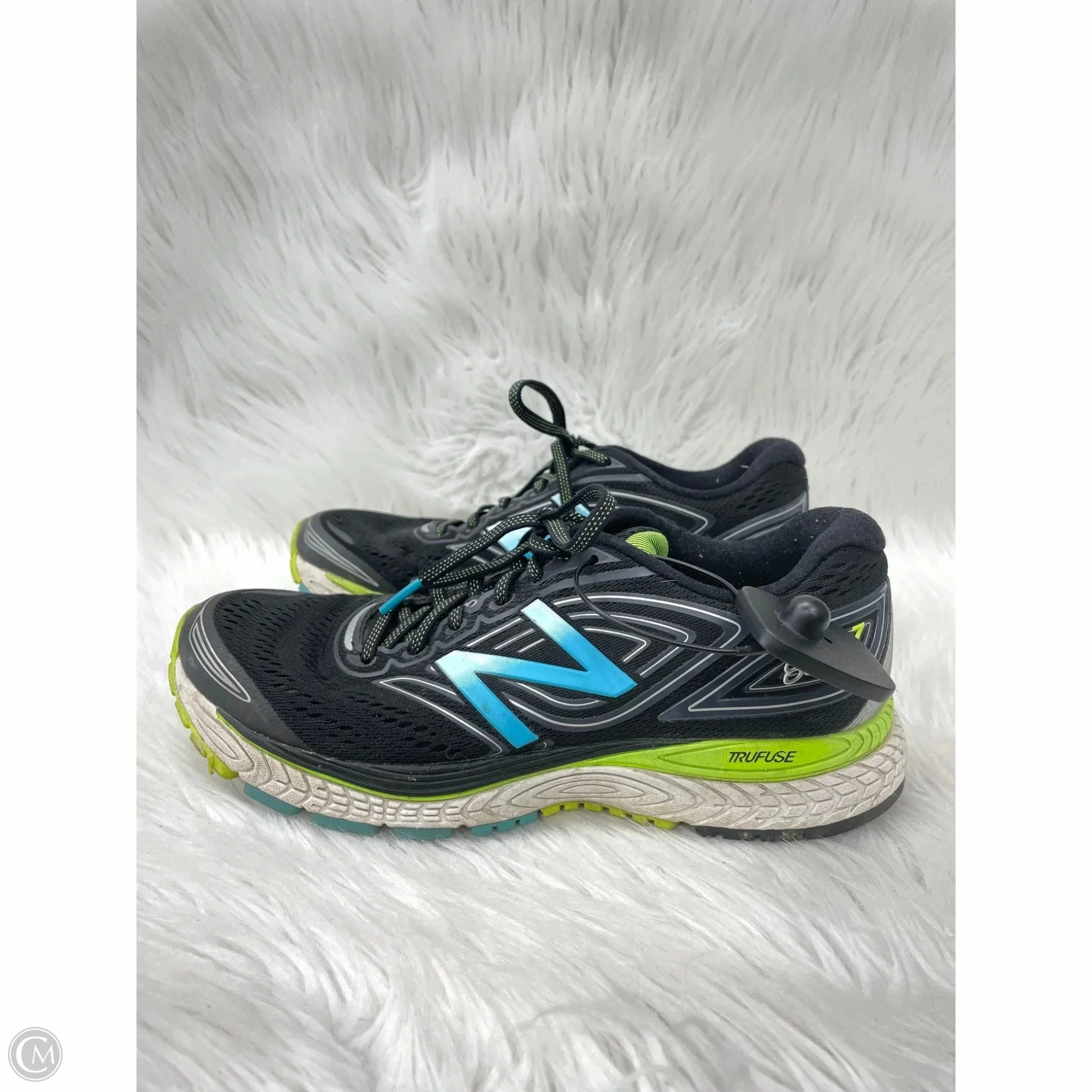 Shoes Athletic By New Balance In Black & Green, Size: 9 574 Hook And Loop New Balance