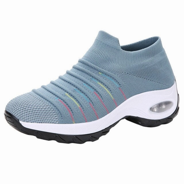 Fashion Mesh Sneakers For Women Lightweight Running Shoes Flat Trail Running Shoes