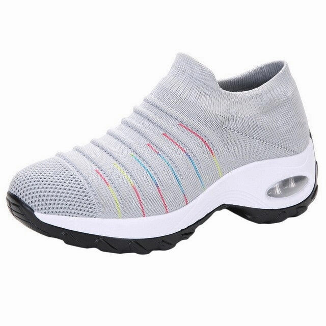 Flat Designer Shoes Fashion Mesh Sneakers For Women Lightweight Running Shoes