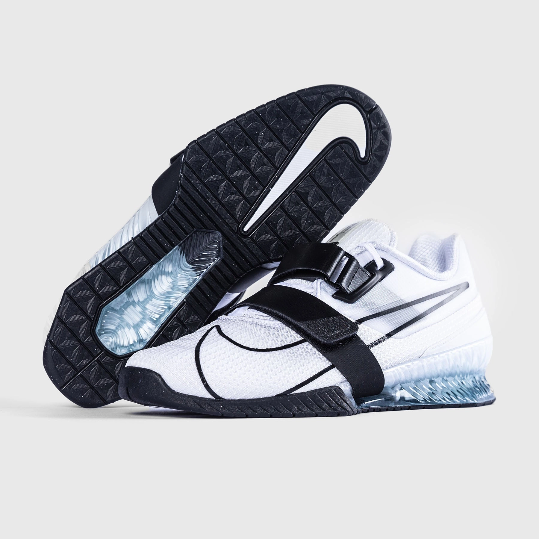 Nike - Romaleos 4 Weightlifting Shoes - WHITE/BLACK-WHITE Asics Onitsuka Tiger Wrestling Shoes