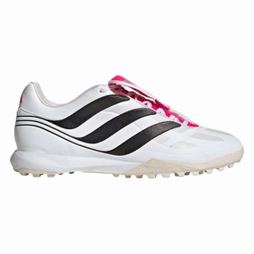 adidas Predator Precision.3 TF Artificial Turf Soccer Shoes - White/Core Black/Team Shock Pink Adidas Slip In Shoes