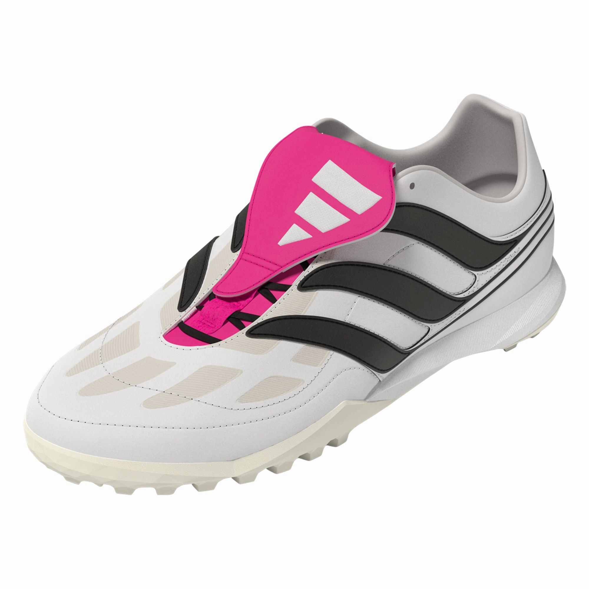 Adidas Ozmillen Shoes adidas Predator Precision.3 TF Artificial Turf Soccer Shoes - White/Core Black/Team Shock Pink