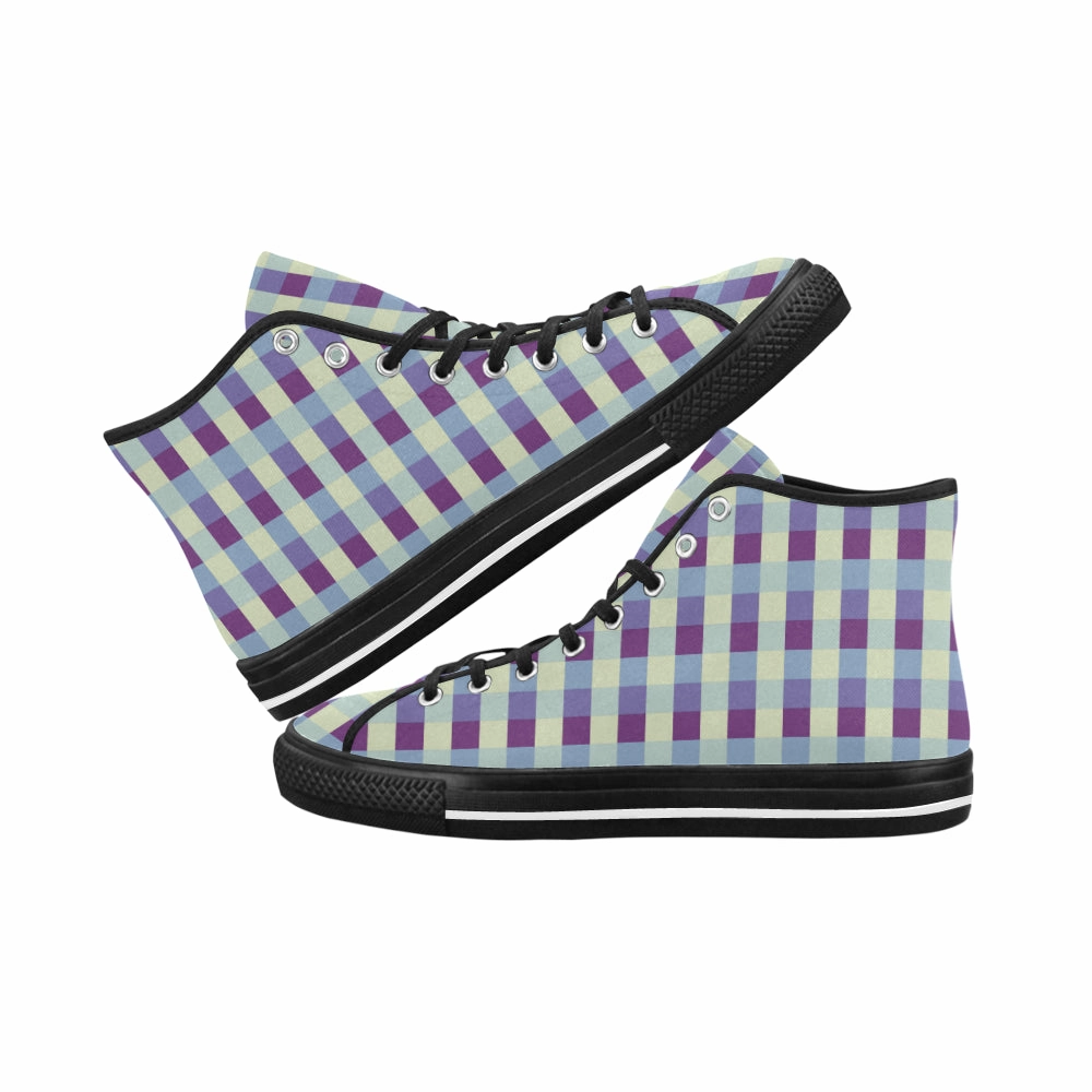 High Heels Balls Buy Women's Checkers Print Canvas High Top Shoes at TFS