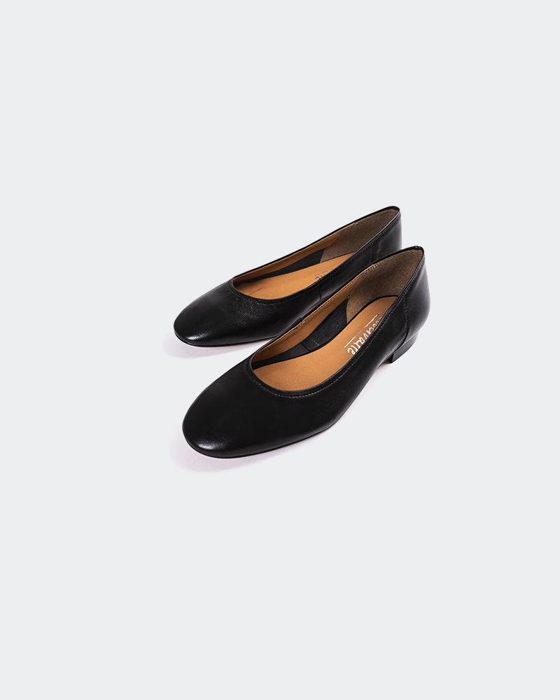 Flat Shoes For Wedding Guest Taipo Black Leather