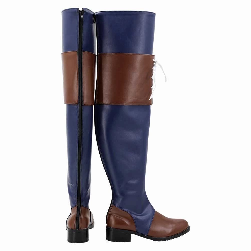 Festival Boots FF Jill Warrick Women Blue Cosplay Shoes Boots Halloween Costumes Accessory Custom Made