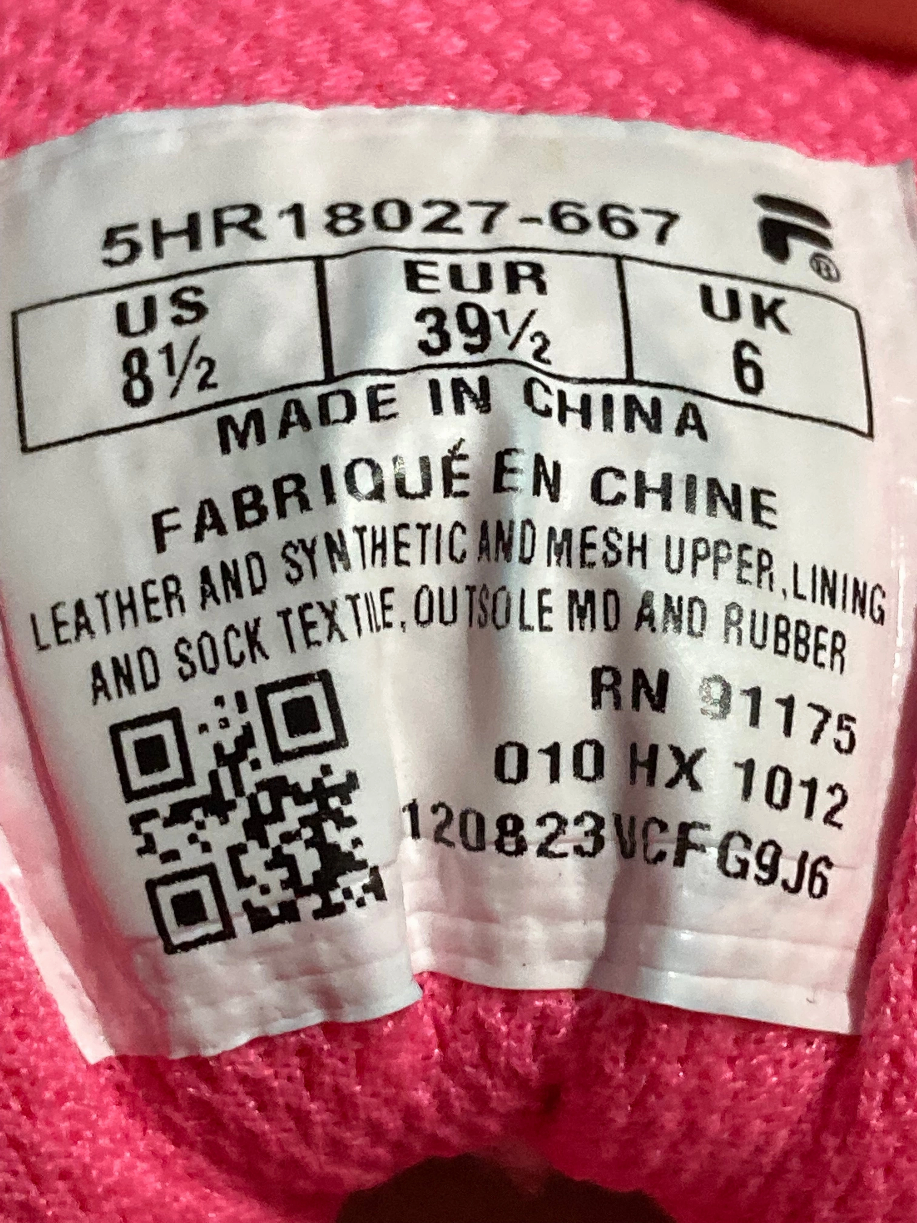 FILA DLS FOAM Womens Size 8.5 Athletic Running Shoes Sneakers Pink 18027-667 Bondi 9 Running Shoes