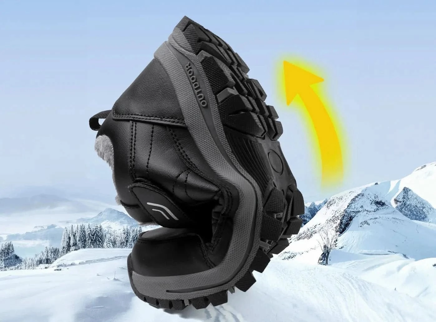 FitVille Women's Snow Boots Hiking Shoes Waterproof Low