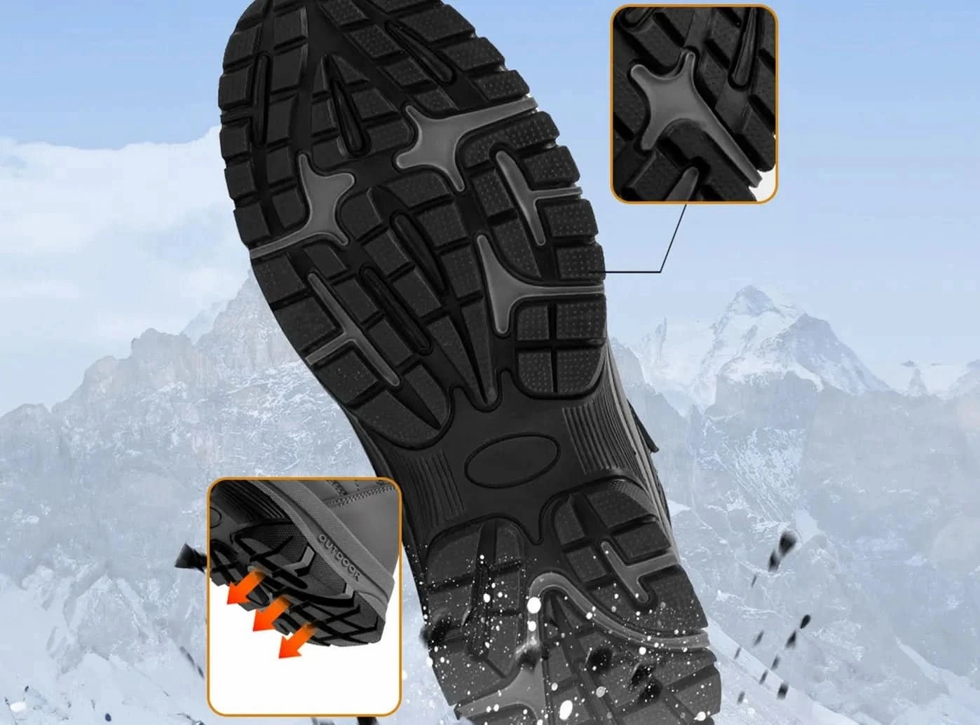 FitVille Women's Snow Boots Hiking Shoes Chicago