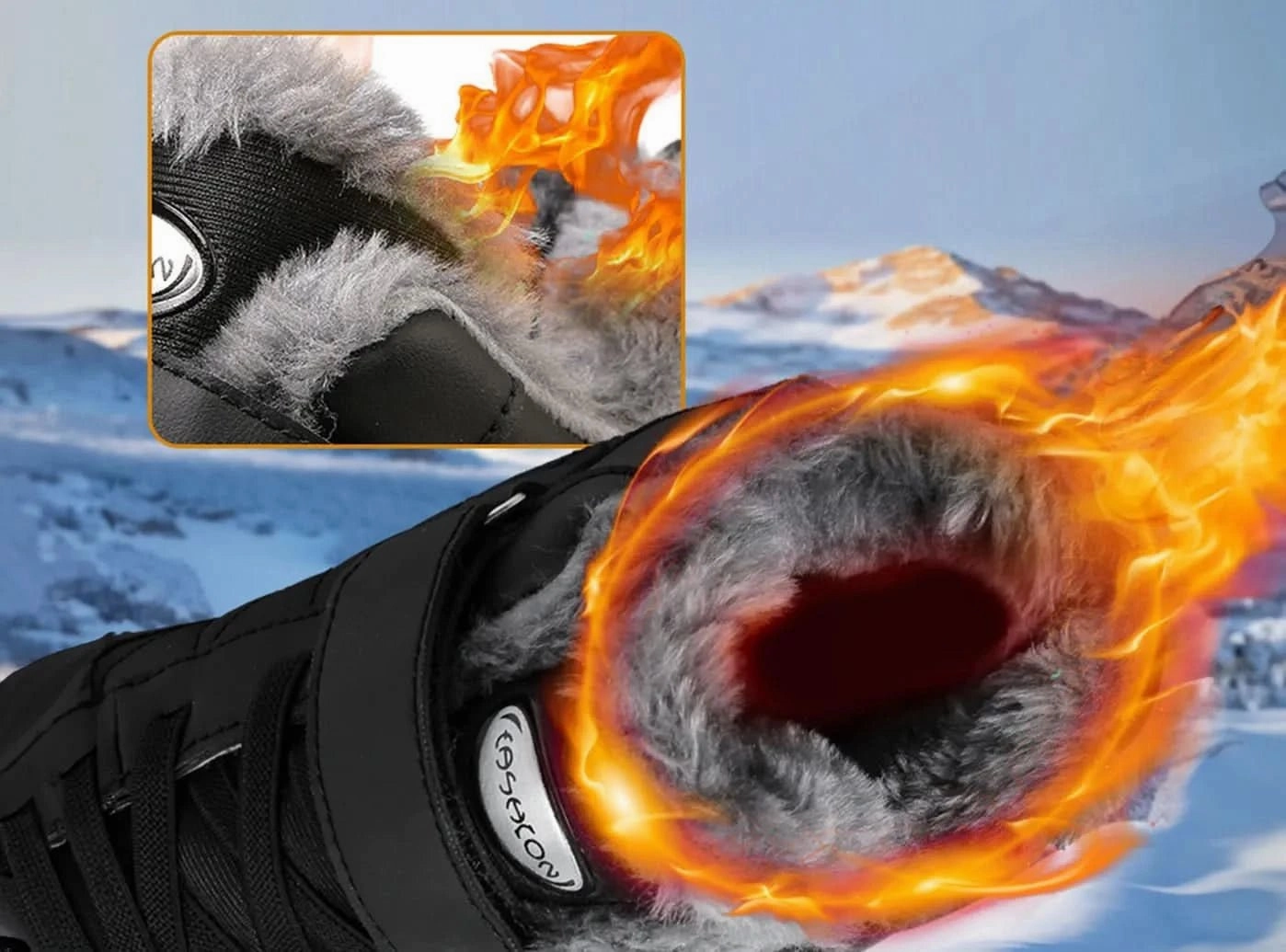 FitVille Women's Snow Boots Best Hiking Shoes With Ankle Support