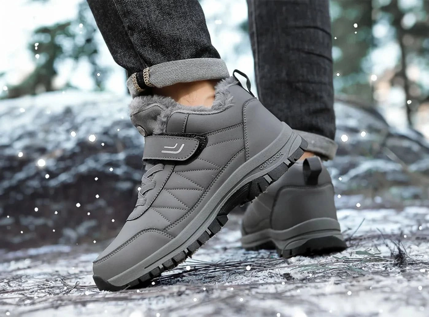 FitVille Women's Snow Boots Best Non Slip Hiking Shoes