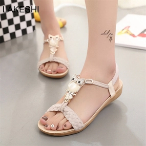 LAKESHI Women Sandals Comfortable Women Flat Sandals Summer Shoes Ladies Beach Sandals Mt500 Burner Flat Shoe