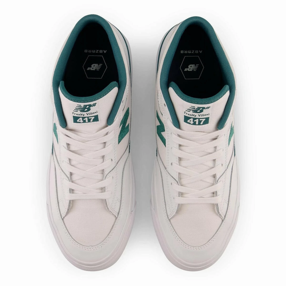 New Balance Numeric - Franky Villani 417 Shoes White/Vintage Teal New Balance Recycled Shoes