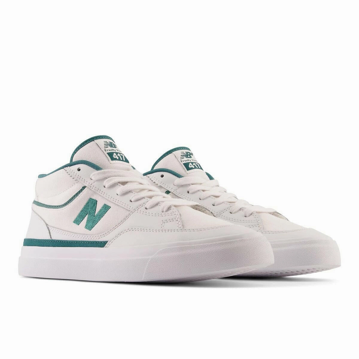 New Balance Comfortable New Balance Numeric - Franky Villani 417 Shoes White/Vintage Teal