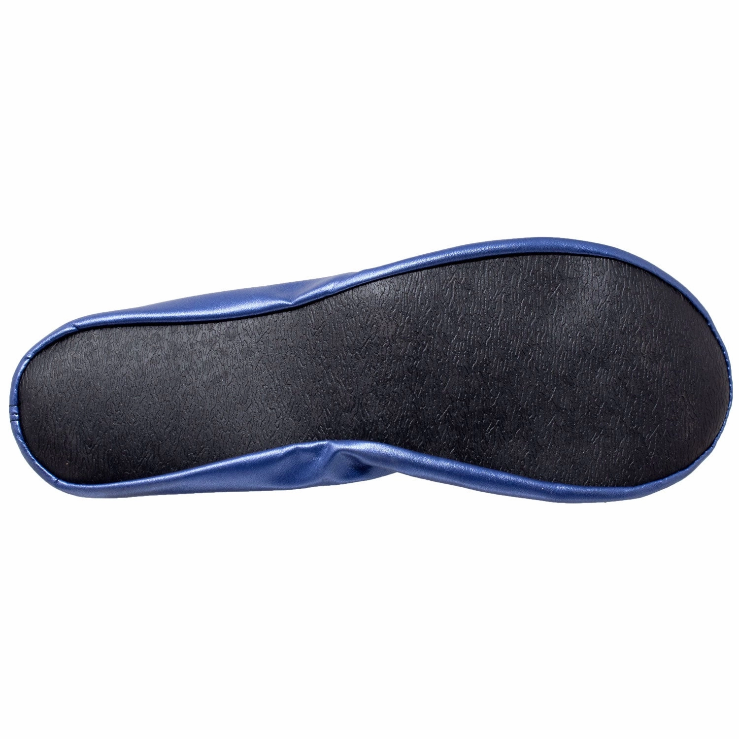 Flat Shoes Suede Foldable Ballet Flats Women's Travel Portable Comfortable Shoes Navy PU SOBEYO