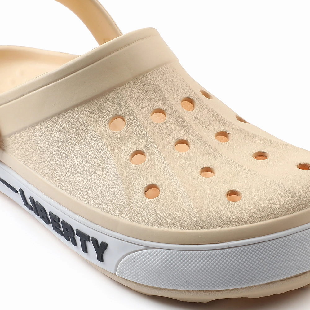 Rithys Clogs A-HA Khaki Casual Slip-on Clogs For Men LITEWALK By Liberty