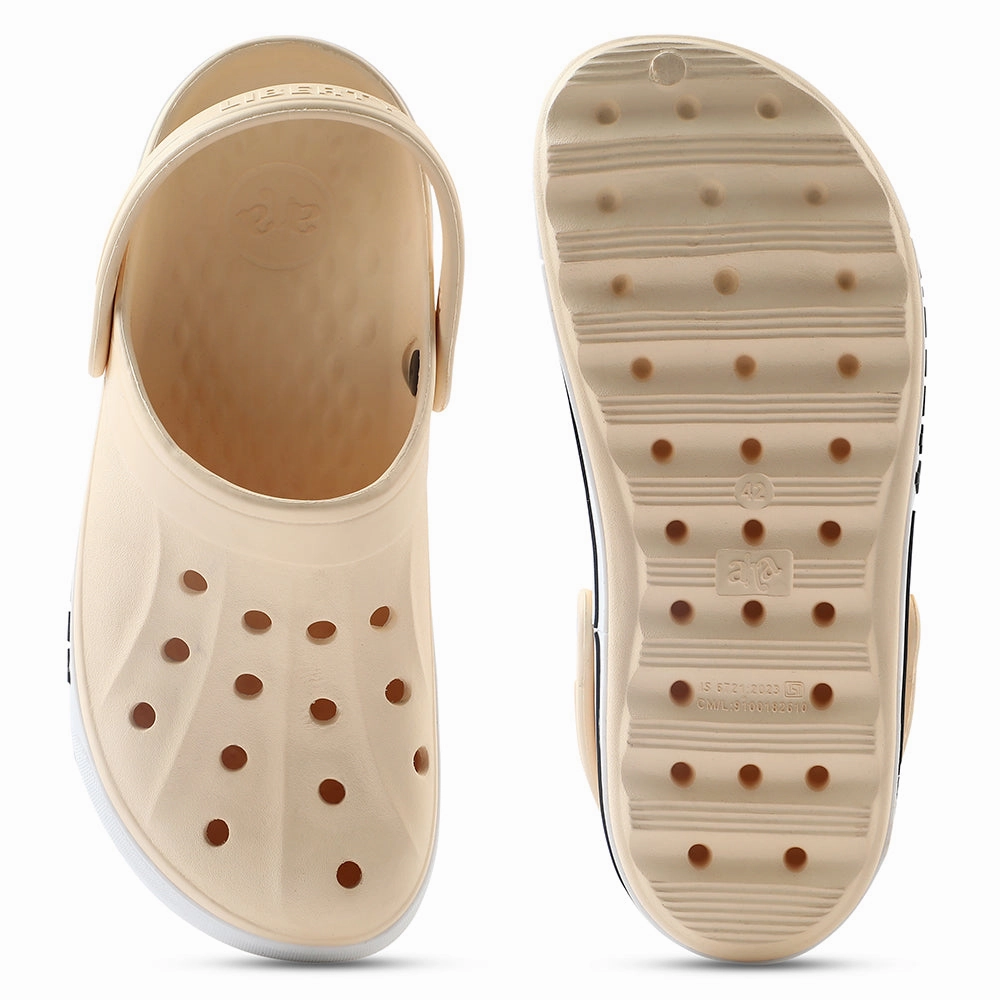 Pictures Of Wooden Clogs A-HA Khaki Casual Slip-on Clogs For Men LITEWALK By Liberty