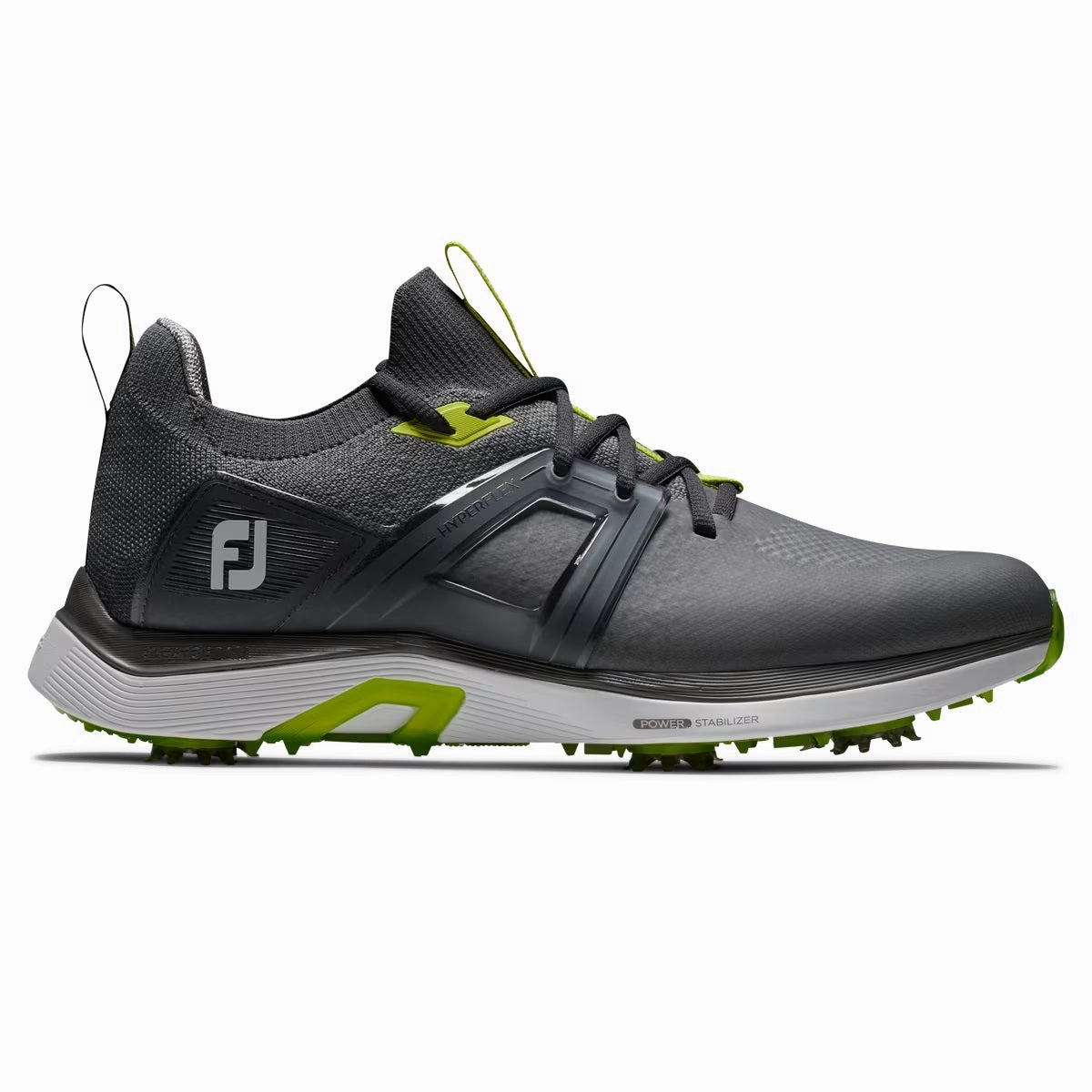 FootJoy HyperFlex Golf Shoes 51044 Grey/Charcoal/Lime (Previous Season Style) Fj Fuel Golf Shoe