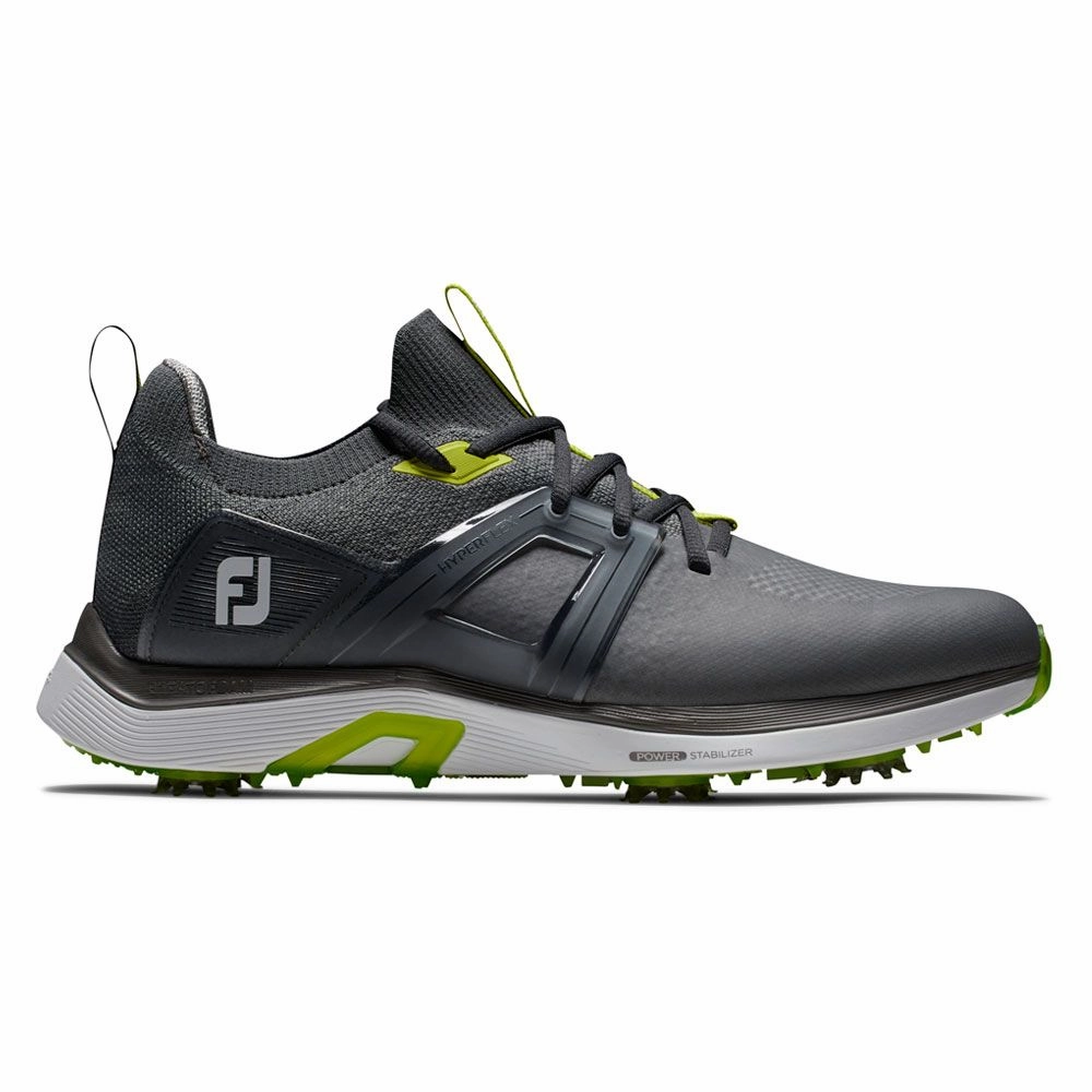 Footjoy Hyperflex Golf Shoes - Charcoal/Grey/Lime Best Spikeless Golf Shoe