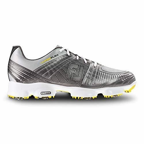 FootJoy Men's Hyperflex II-Previous Season Style Golf Shoes Silver 12 W US Spiked Vs Spikeless Golf Shoes