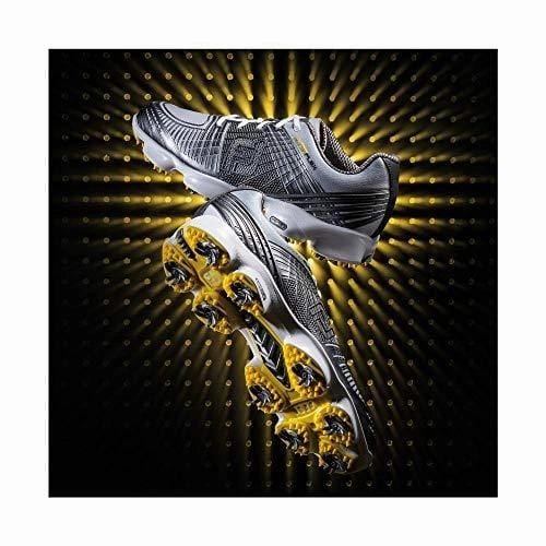 Travis Golf FootJoy Men's Hyperflex II-Previous Season Style Golf Shoes Silver 12 W US