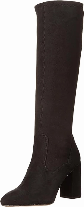 Franco Sarto Katherine High Shaft Boots  Color Black Suede Size 9M Insulated Dress Boots