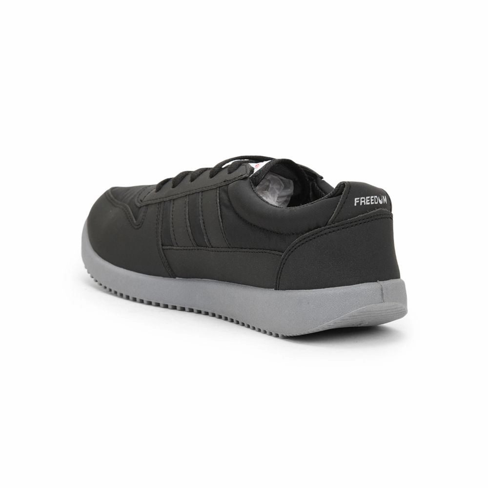 Freedom Casual Black Pt. Lacing Shoes For Men JUMP By Liberty British Style Casual Shoes