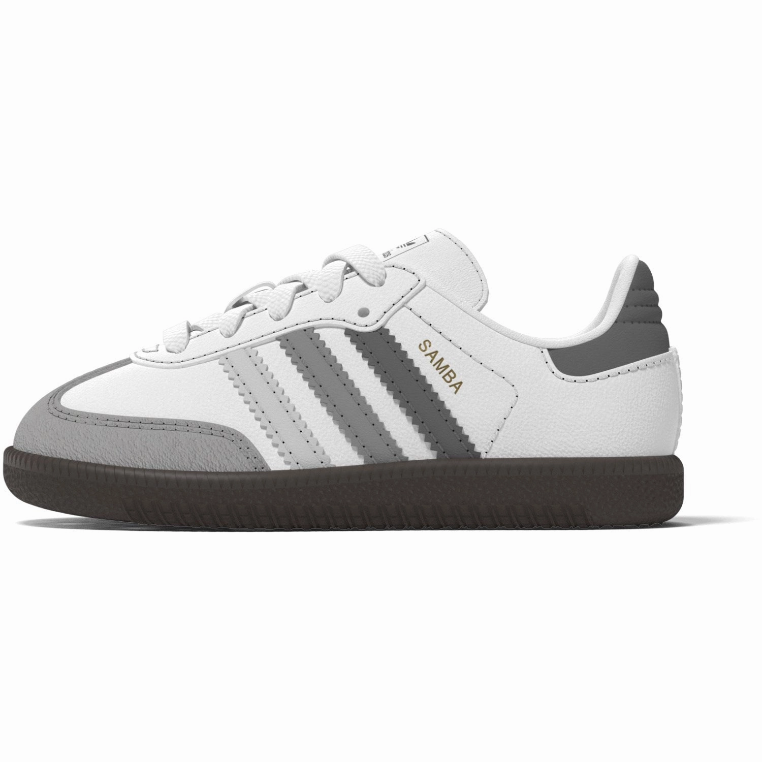 adidas Originals Ftwr White/Grey One/Grey Three Samba Og El I Sneakers Best Adidas Running Shoes 2019