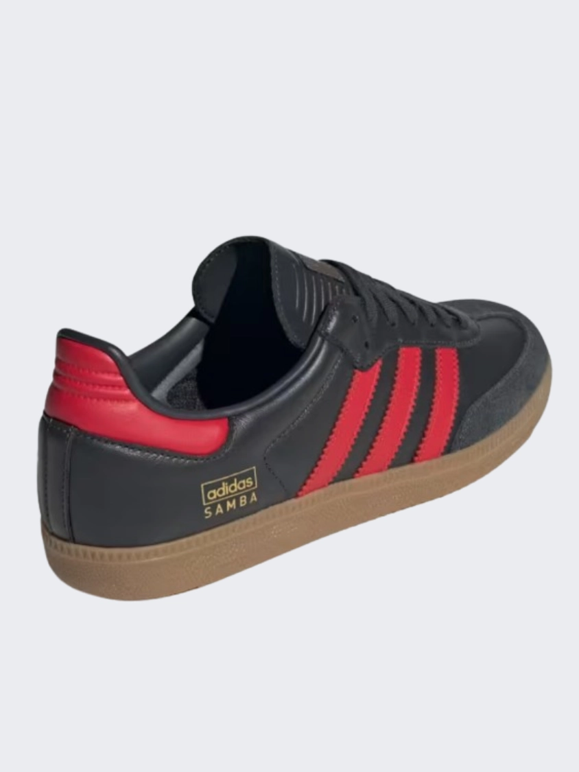 Adidas Samba Og Men Original Shoes Carbon/Scarlet/Gum Adidas Running Shoes Boost