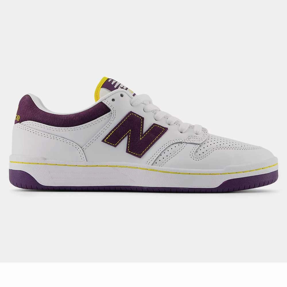 Yellow New Balance 990 New Balance 480 83 Remixed Skate Shoes - White/Purple/Gold