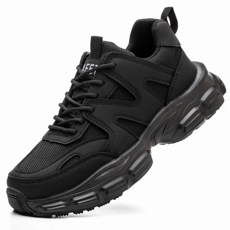 Plush Sneakers Women Safety Shoes Steel Toe Anti-Puncture Lightweight Sneakers Indestructible