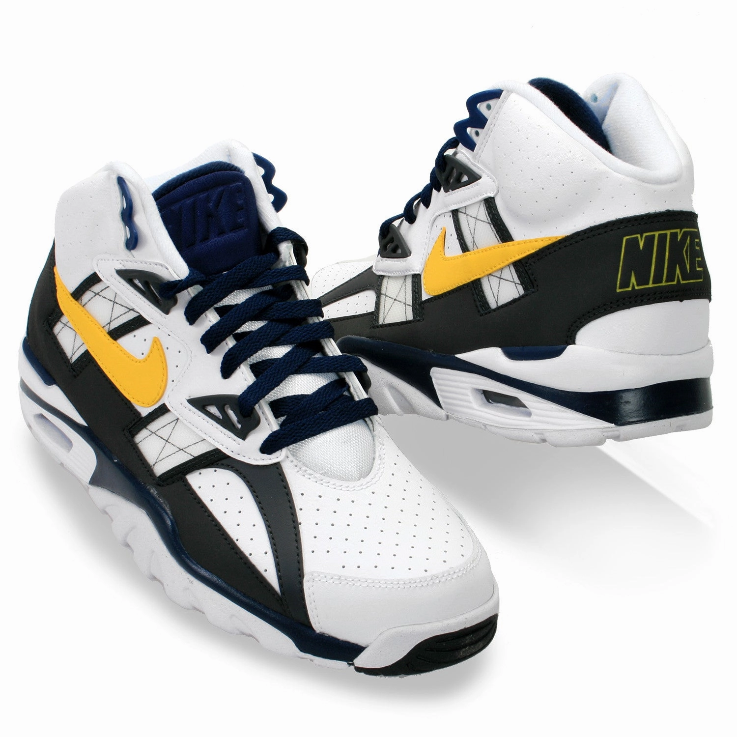 Asics Mountain Shoes Mens NIKE AIR TRAINER SC HIGH 302346-110 Hi-Top Basketball Sneaker WHITE 12