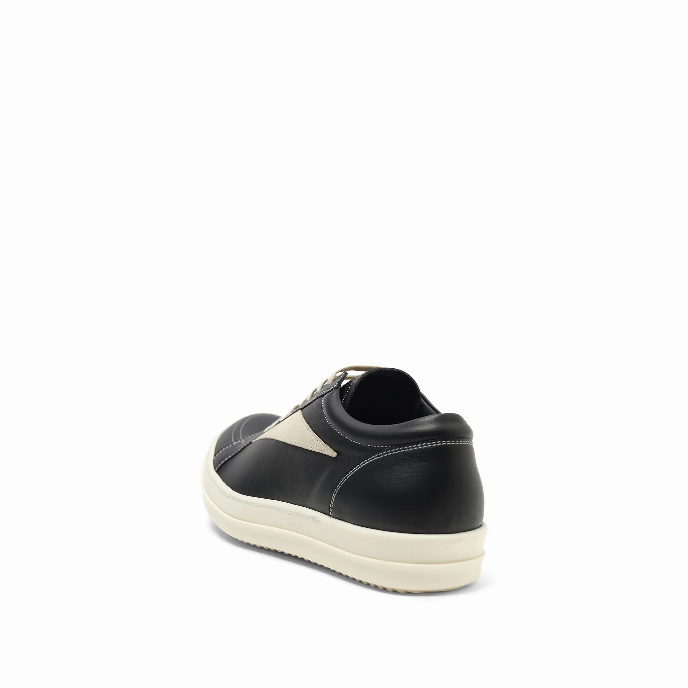 Sperry Top Sider Sneakers Full Grain Calf Leather Vintage Sneaker in Black/Milk