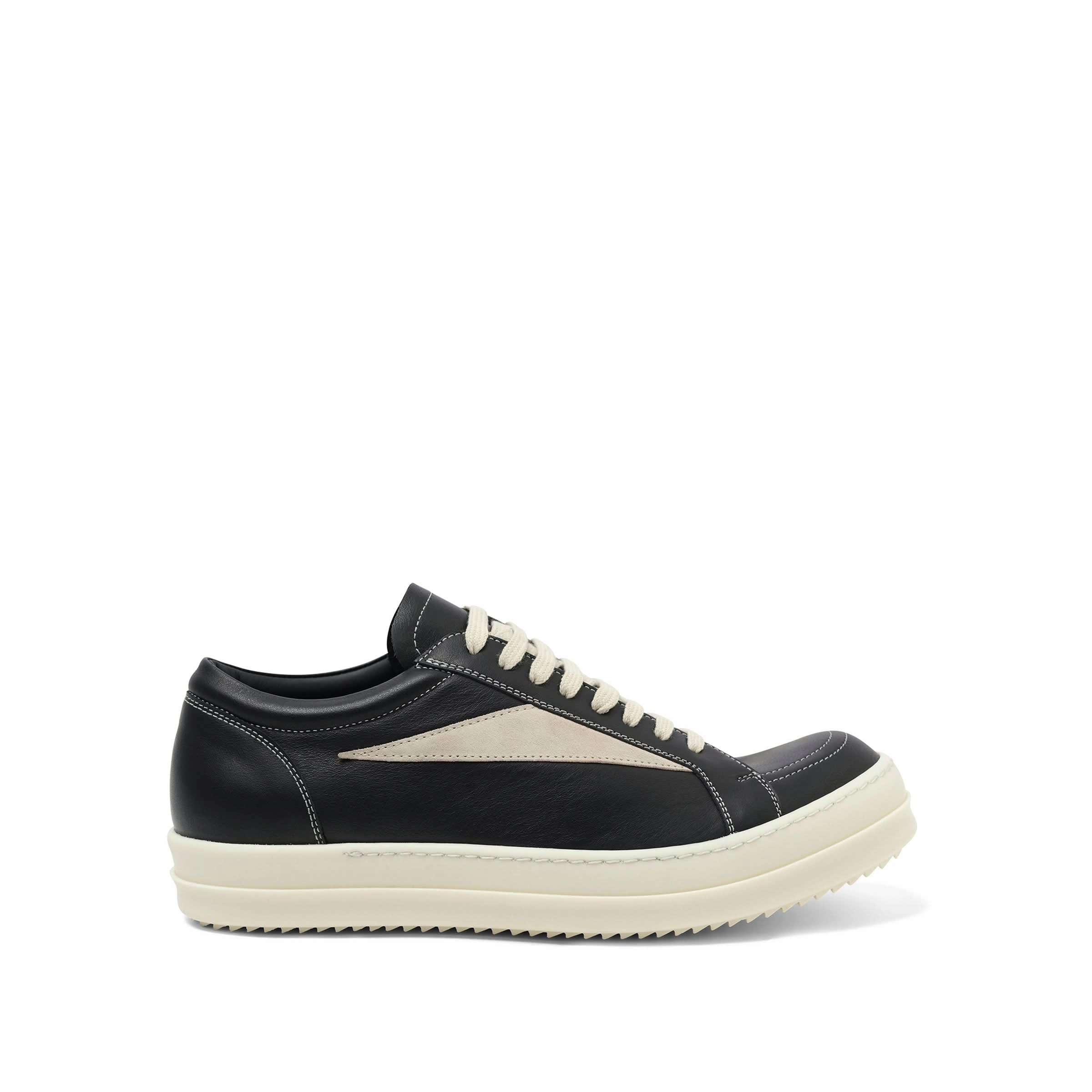 Full Grain Calf Leather Vintage Sneaker in Black/Milk Alohas Sneakers Reddit
