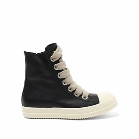Full Grain Leather Jumbolaced Sneaker in Black/Pearl/Milk Bull Sneakers