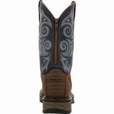 Ladies Bogs Rain Boots Georgia Boot Carbo Tec. Waterproof Pull on Boot. Brown/Navy