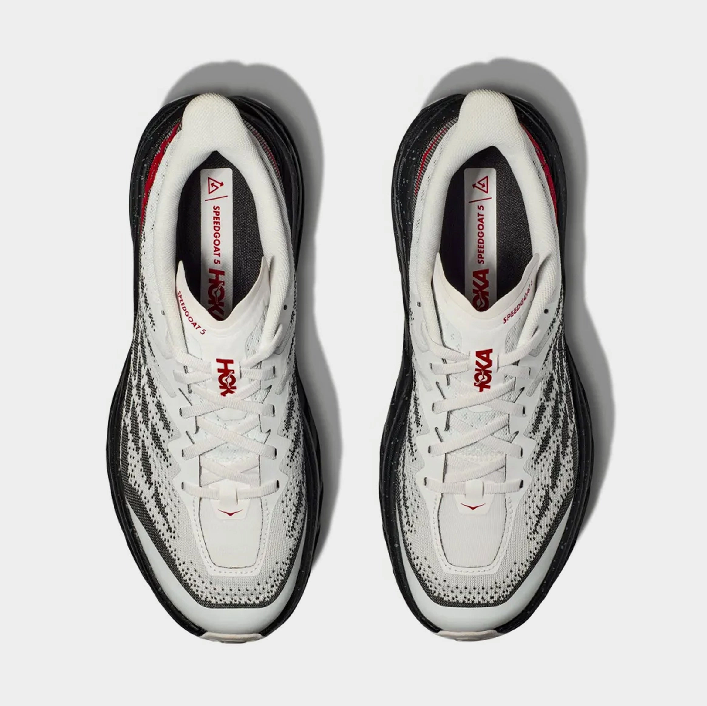 Shoes San Clemente Speedgoat 5 Mens Running Shoes (Black/Red/Grey)