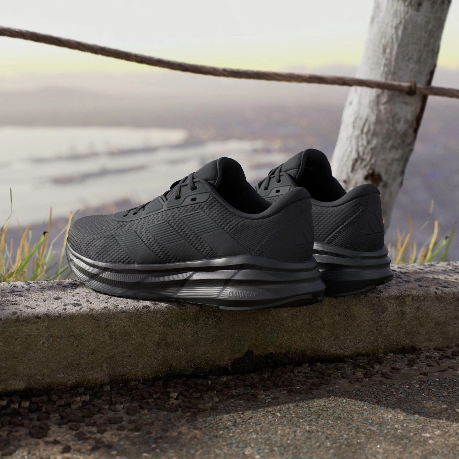 Adidas Donovan Mitchell Basketball Shoes GALAXY 7 RUNNING SHOES - Core Black / Core Black / Core Black