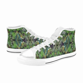 Graphic Jungle High Top Women's Shoes Sex In Flat Shoes