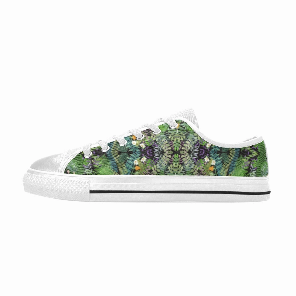 Graphic Jungle Low Rise Canvas Shoes up to size 12 Comfortable Flats Shoes