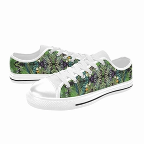 Graphic Jungle Low Rise Canvas Shoes up to size 12 Flat Backless Shoes