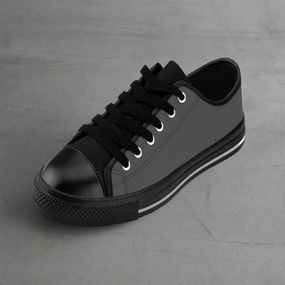 Trump Boots Gray Solid Color Men's Sneakers, Concrete Grey Solid Color Best Designer Men's Running Tennis Shoes