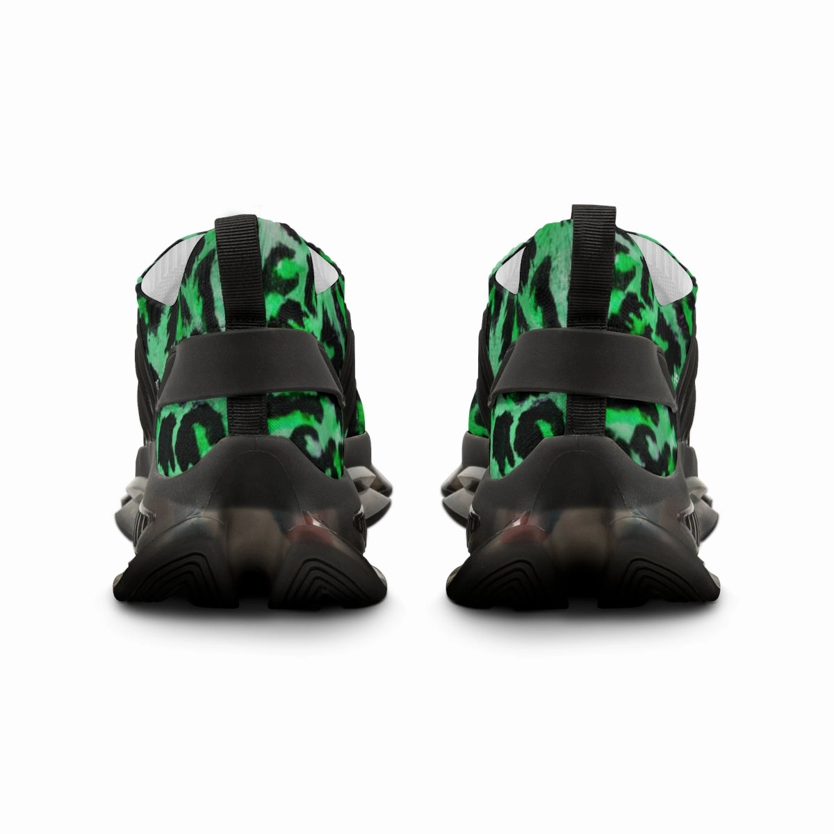 Tanker Boots Green Leopard Men's Shoes, Best Comfy Animal Print Men's Mesh Sports Sneakers Shoes (US Size: 5-12)