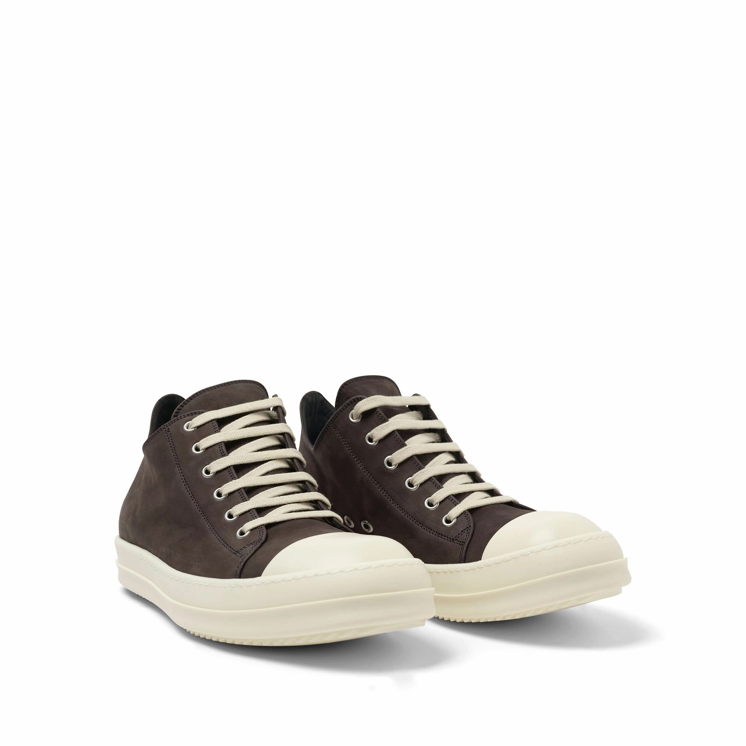 Valentino Rockstud Sneakers Grey Wolf Nubuk Low Sneaker in Dark Dust/Milk